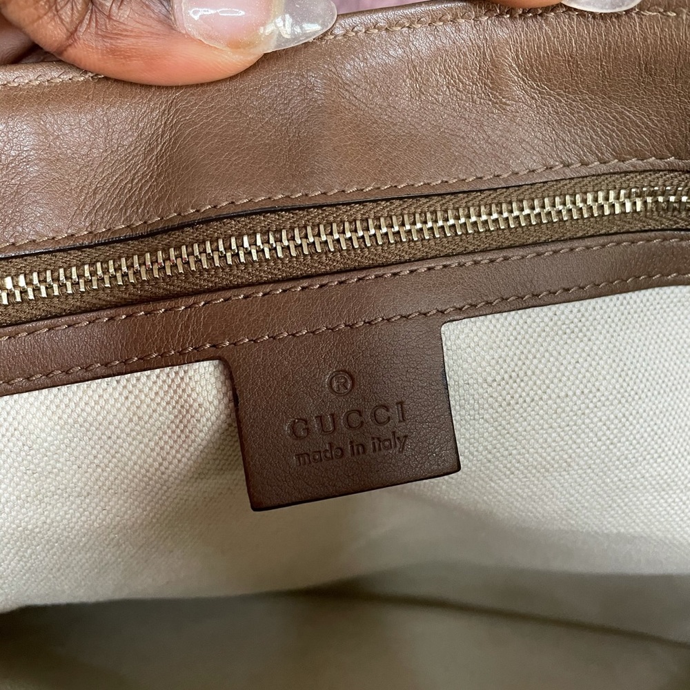 Gucci GG Supreme Brown Tote - Picture 13 of 16